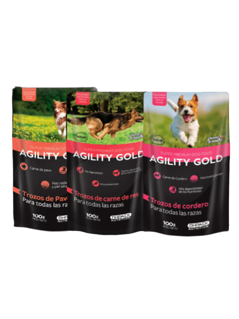 AGILITY GOLD SOBRES ADULTO SURT. X 100 G X 12 UNI