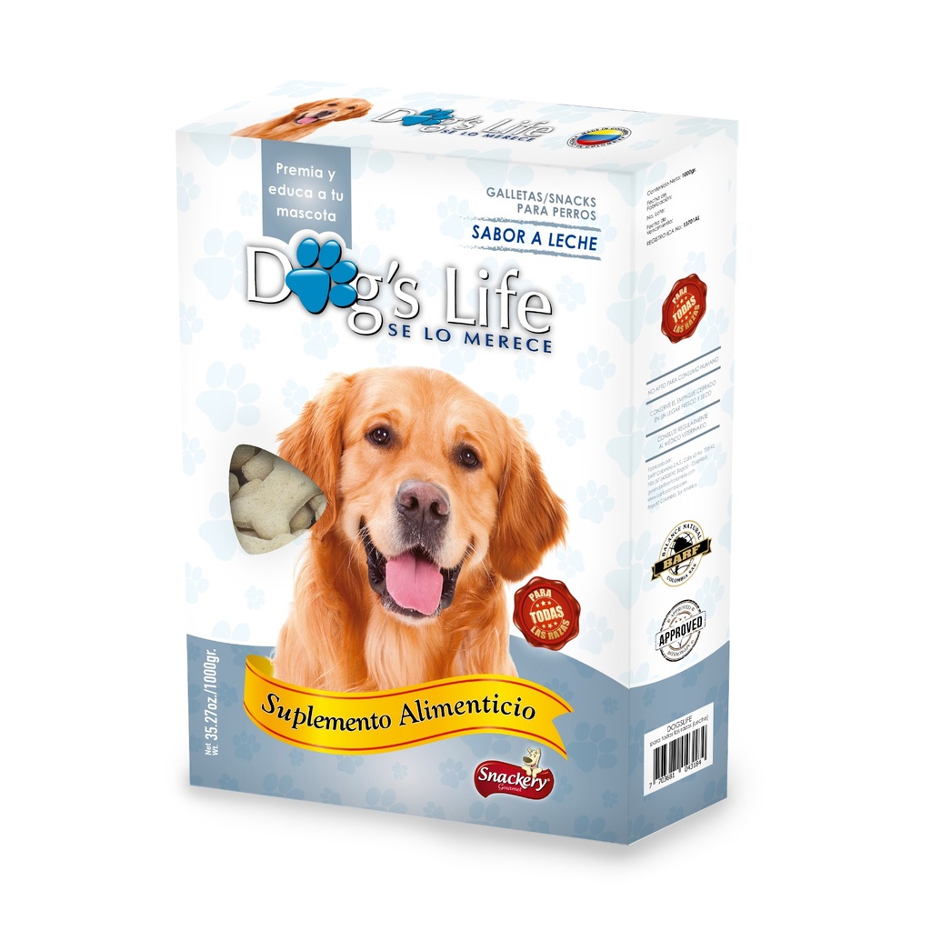 ANIMAL HOME + SNACKERY LECHE CAJA X 1 KG