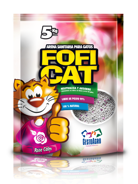 ARENA FOFICAT ROSADO ROSA X 5 KG X 4 UNI