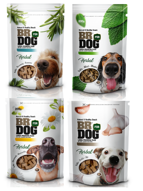 BR FOR DOG SNACK HERBAL SURT. X 200 G
