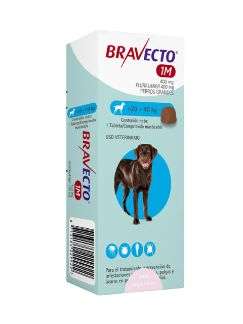 BRAVECTO 37 DIAS DE 20 A 40 KG
