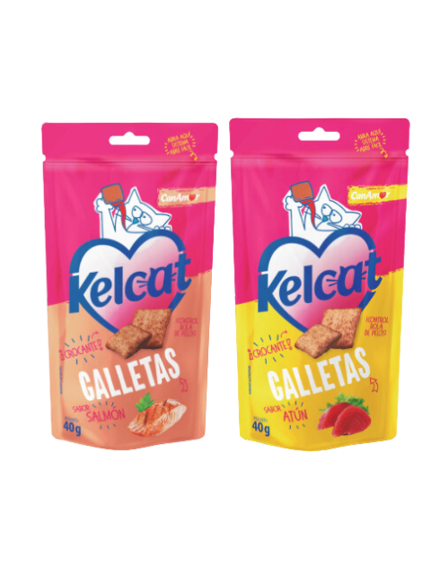 CANAMOR KELCAT GALLETAS GATOS SURT. X 40 G