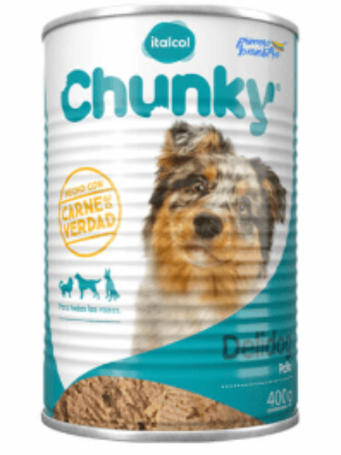 CHUNKY LATA DELIDOG POLLO X 400 G X 12 UNI