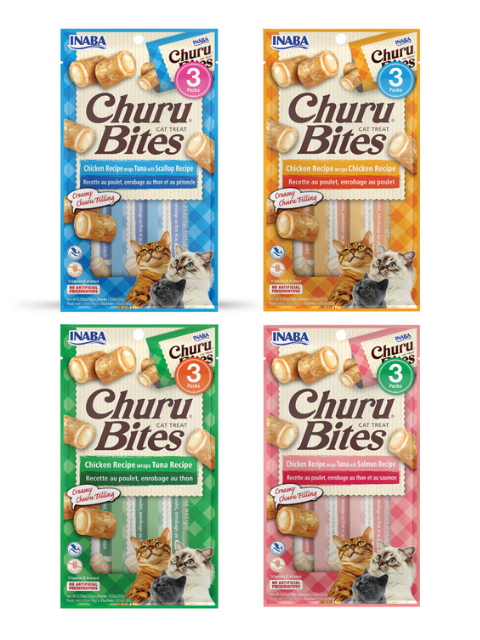 CHURU CAT BITES SURT. X 3 UNI