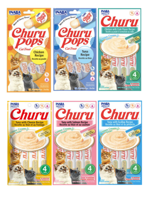 CHURU CAT SOBRES SURT. X 4 UNI X 56 G