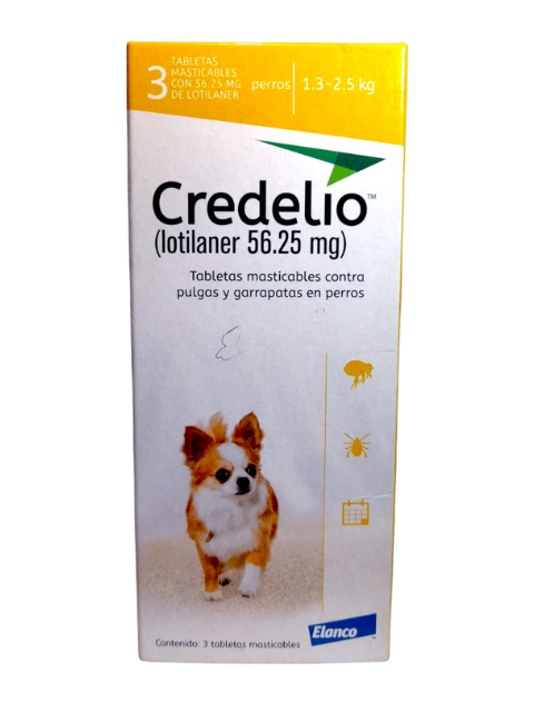 CREDELIO DOG 56 MG 1.3-2.5 KG X 3 TAB