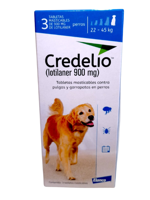 CREDELIO DOG 900 MG 22-45 KG X 3 TAB