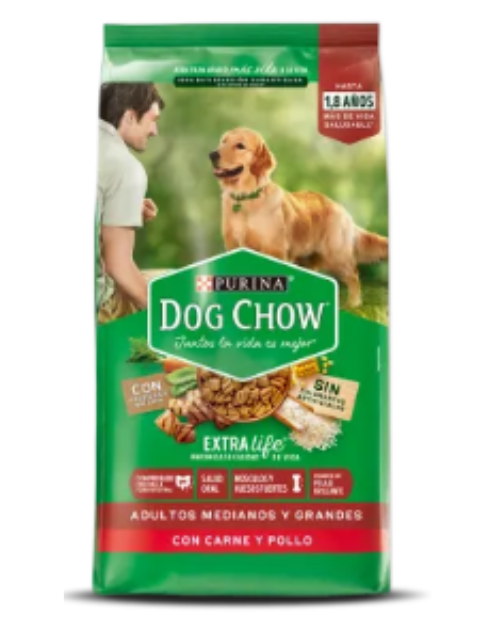 DOG CHOW ADUL ROJO M&G X 8 KG