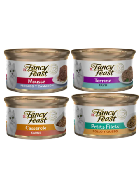 FANCY FEAST LATA SURT. X 85 G