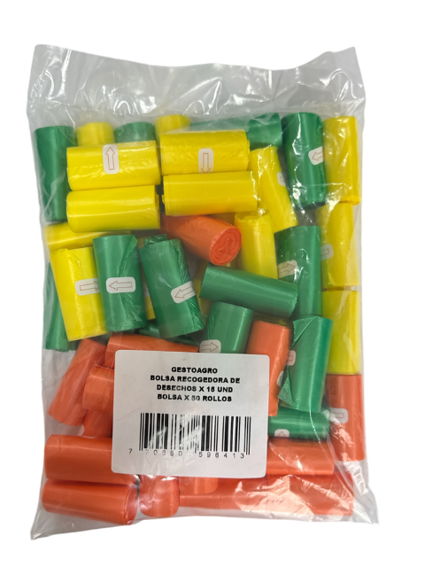 GE BOLSA DESECHOS X 15 UNI X 50 ROLLOS