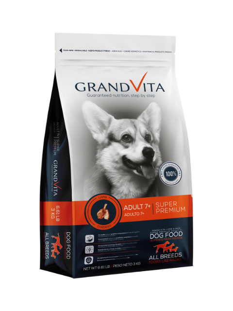 GRAND VITA CORDERO ADUL 7+ X 3 KG