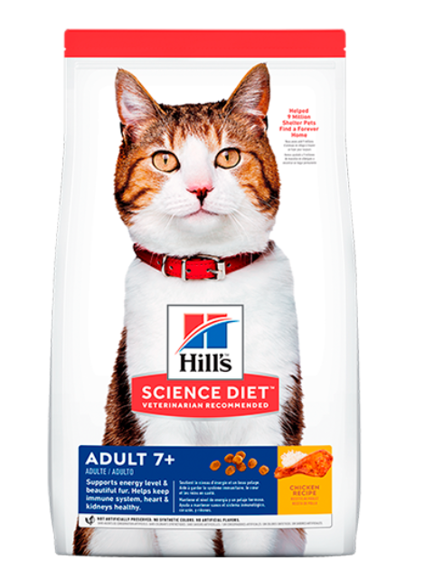 HILL´S CAT ADULTO 7+ X 4 LB