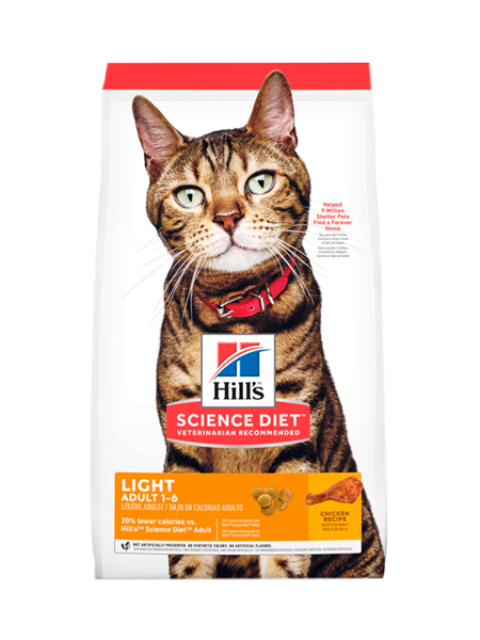 HILL´S CAT ADULTO LIGHT X 4 LB