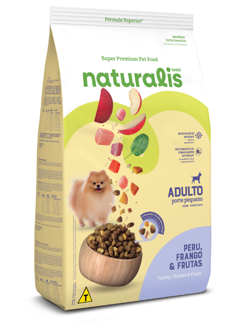 NATURALIS ADULTO RAZ.PQÑ POLL/FRU X 2 KG X 6 UNI