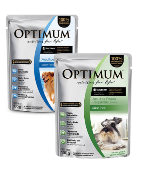 OPTIMUM SOBRES DOG ADULTO X 85 G