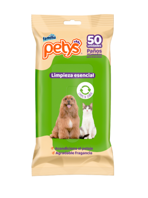 PETYS PAÑOS ECONOMICO ESENCIAL X 50 UNI