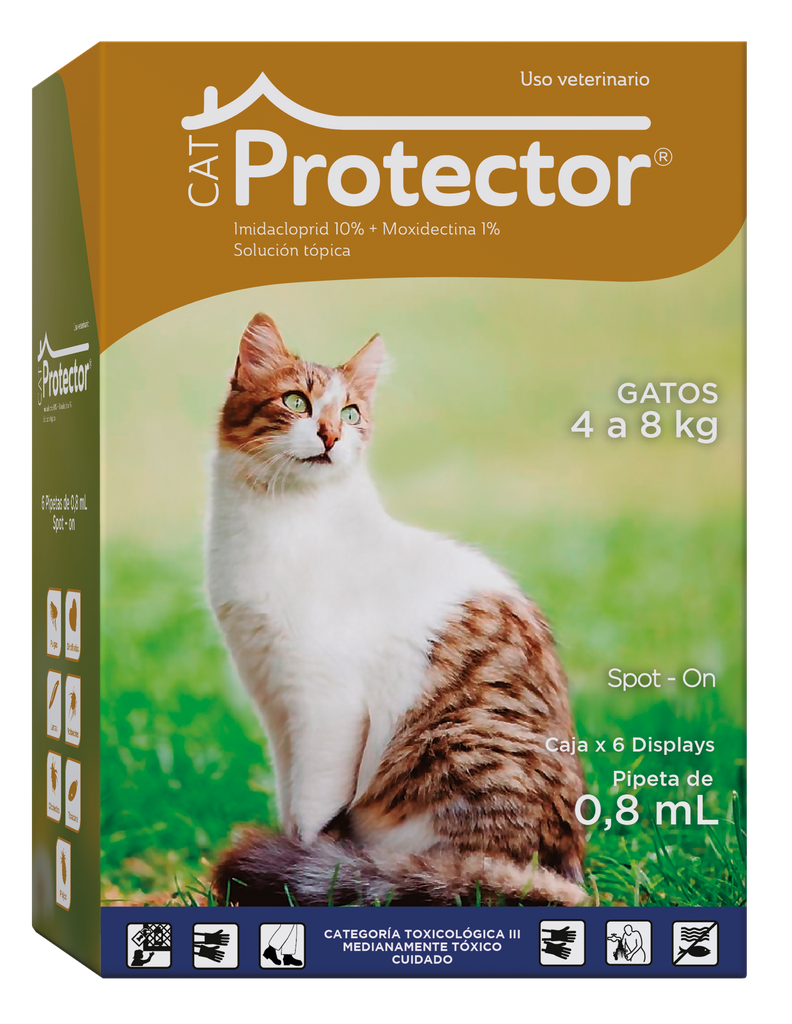 CALIF PROTECTOR CAT SOLUCION X 0,8 ML