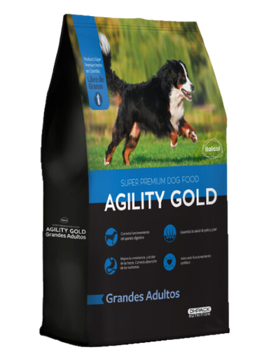 AGILITY GOLD AZUL GRAN.ADULTO X 3 KG X 4 UNI