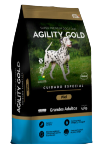 AGILITY GOLD PIEL GRAN.ADULTO X 3 KG X 4 UNI