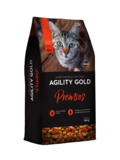 [28U] AGILITY GOLD PREMIOS GATO X 100 G OFERTA