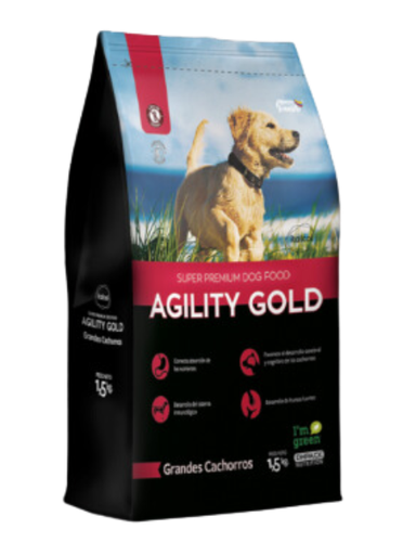 AGILITY GOLD ROJO GRAN.CACH.X 3 KG X 4 UNI