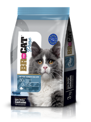 [113U] BR FOR CAT CASTRADOS SALMON X 3 KG