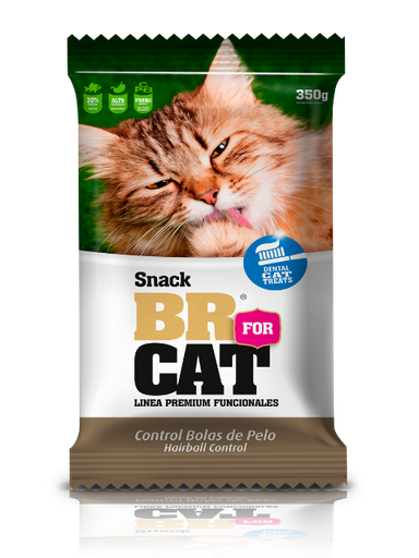 [124U] BR FOR CAT SNACK NUGGETS B.PELO REPUESTO X 350 G