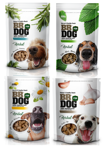 [157U] BR FOR DOG SNACK HERBAL SURT. X 200 G