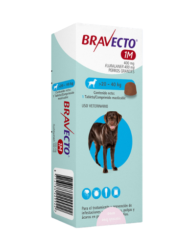 [166U] BRAVECTO 37 DIAS DE 20 A 40 KG