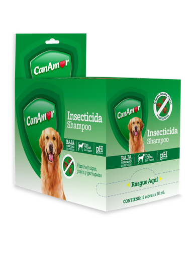 [195U] CANAMOR SHAMPOO ANTIPULGAS SOBRES X 12 UNI