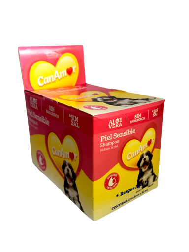 [201U] CANAMOR SHAMPOO PIEL SENSIB. SOBRES X 12 UNI