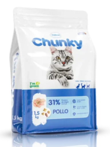 CHUNKY GATOS POLLO X 1.5 KG X 6 UNI
