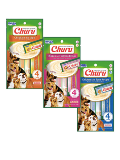 [281U] CHURU DOG SOBRES SURT. X 4 UNI X 56 G