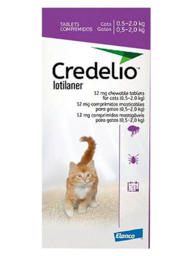 [291U] CREDELIO CAT 12 MG 0.5 A 2 KG X 3 TAB