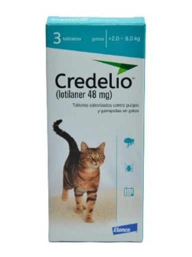 [292U] CREDELIO CAT 48 MG 2 A 8 KG X 3 TAB
