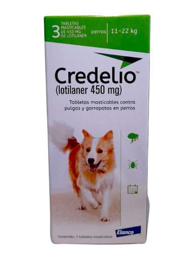 [295U] CREDELIO DOG 450 MG 11-22 KG X 3 TAB