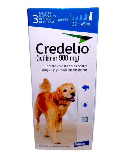 [297U] CREDELIO DOG 900 MG 22-45 KG X 3 TAB
