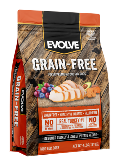 [421U] EVOLVE DOG GRAIN FREE PAVO X 1,81 KG