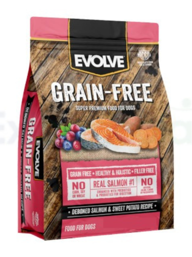 [425U] EVOLVE DOG GRAIN FREE SALMON X 5.44 KG