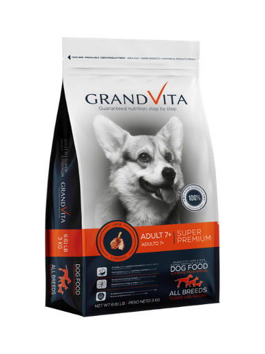 [476U] GRAND VITA CORDERO ADUL 7+ X 3 KG