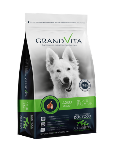 [477U] GRAND VITA CORDERO ADUL X 3 KG