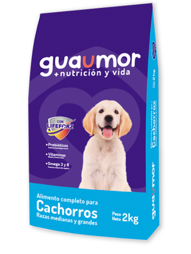 GUAUMOR CACHORRO RAZ.M&G X 2 KG X 10 UNI
