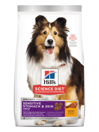 [518U] HILL´S DOG SENSITIVE STOM/SKIN X 4 LB