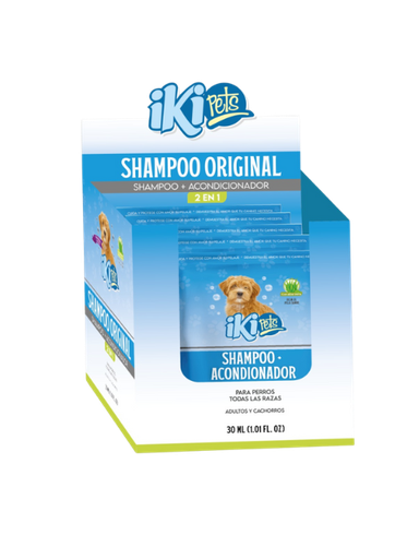 IKIPETS SHAMPOO PERRO SOBRE X 30 ML X 12 UNI