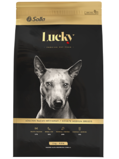 [577U] LUCKY ADULTO RAZ.MED X 2 KG X 8 UNI