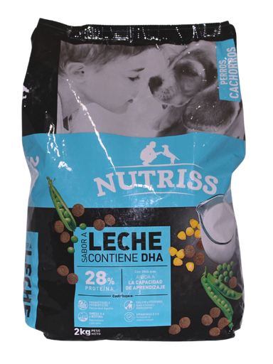 NUTRISS DOG CACHORRO LECHE X 2 KG X 5 UNI