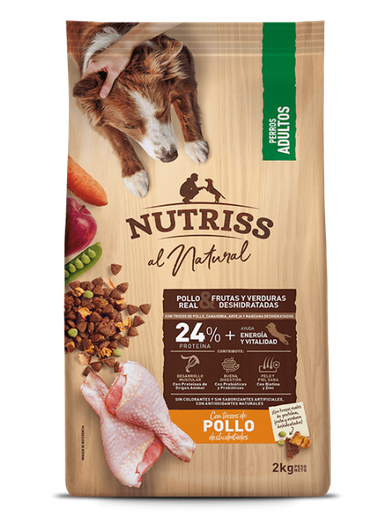 NUTRISS DOG NATURAL ADULTO POLLO X 2 KG X 6 UNI
