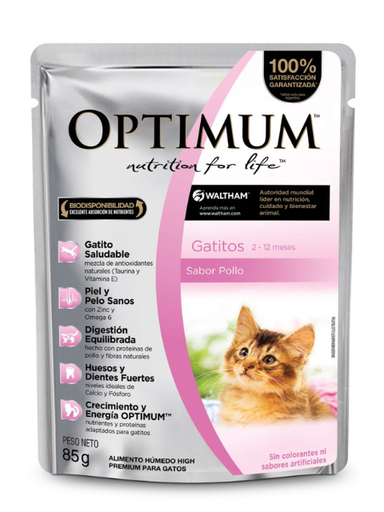 OPTIMUM SOBRES CAT KITTEN X 85 G
