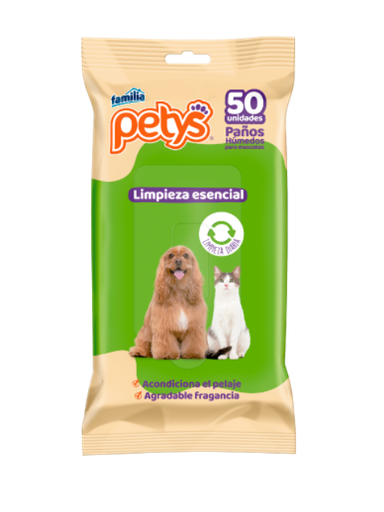 [765U] PETYS PAÑOS ECONOMICO ESENCIAL X 50 UNI