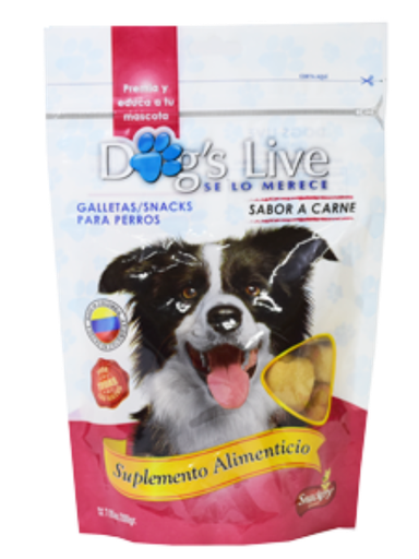 [895U] SNACKERY DOGS LIVE CARNE X 100GR